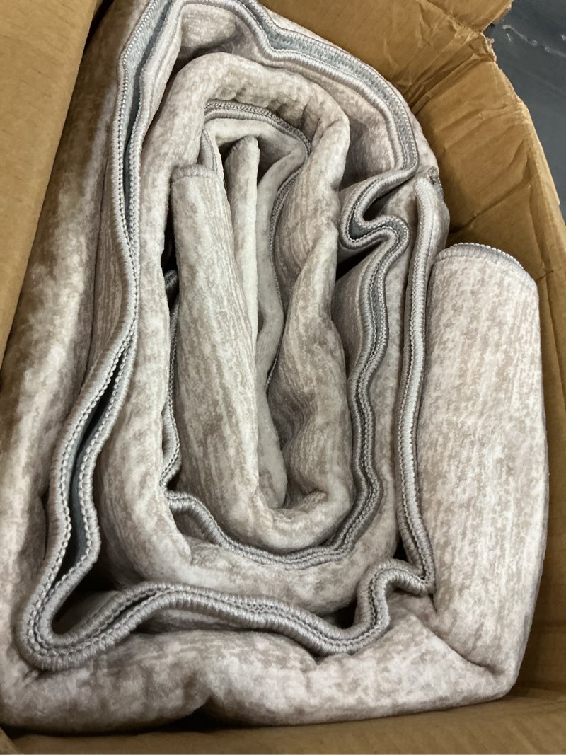 Condition photo showing As Is for Valenrug Washable Rugs 5x7 - Stain Resistant 5x7 Area Rugs for Living Room, Non Slip Backing Gradient Printed Rugs for Bedroom, Foldable Machine Washable Area Rug(5'x7', Beige) 07b-beige 5' x 7' (Rectangular)