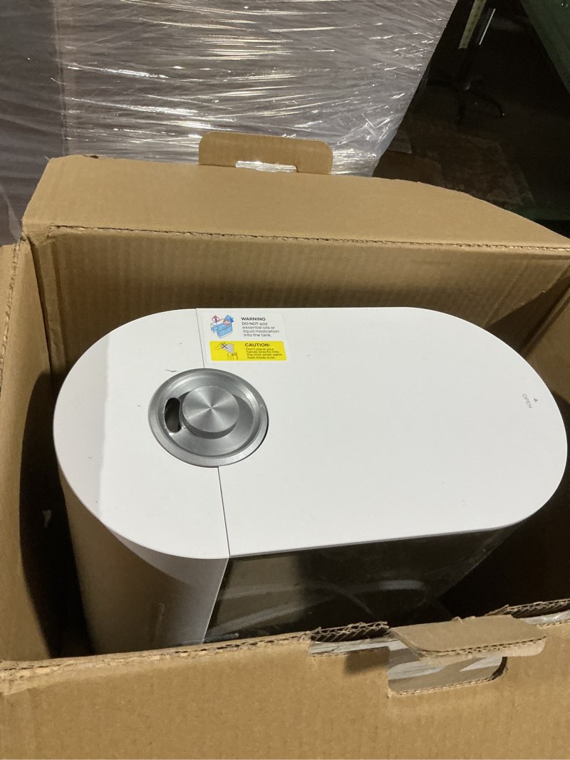 Condition photo showing As Is for Dreo 6L Humidifiers for Bedroom, Smart Warm & Cool Mist for Large Room, 60Hr Quiet Runtime for Baby, Plant, Humidity Sensor, Indicator Light, 12H Timer, Google/Alexa, Grey