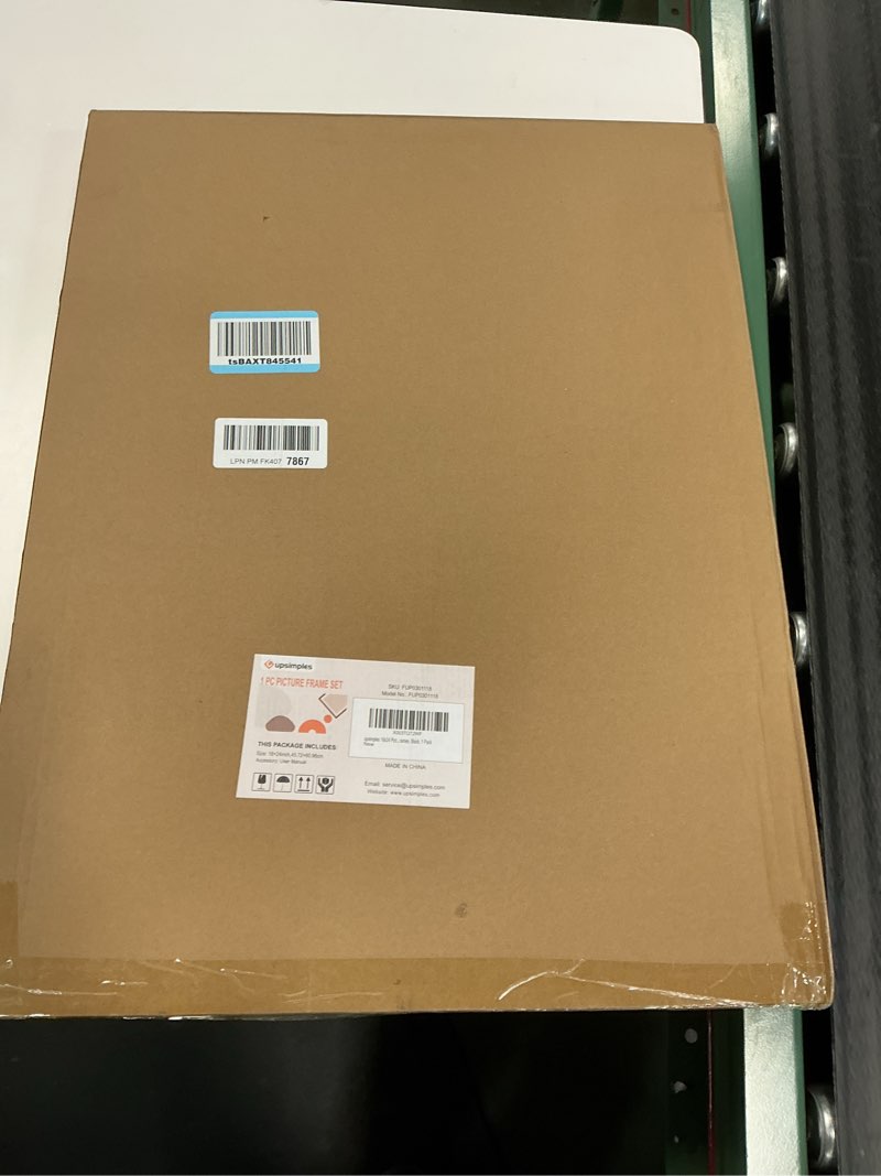 Condition photo showing New/Like New for upsimples 18x24 Picture Frame, Display Pictures 16x20 with Mat or 18 x 24 Without, Wall Hanging Post