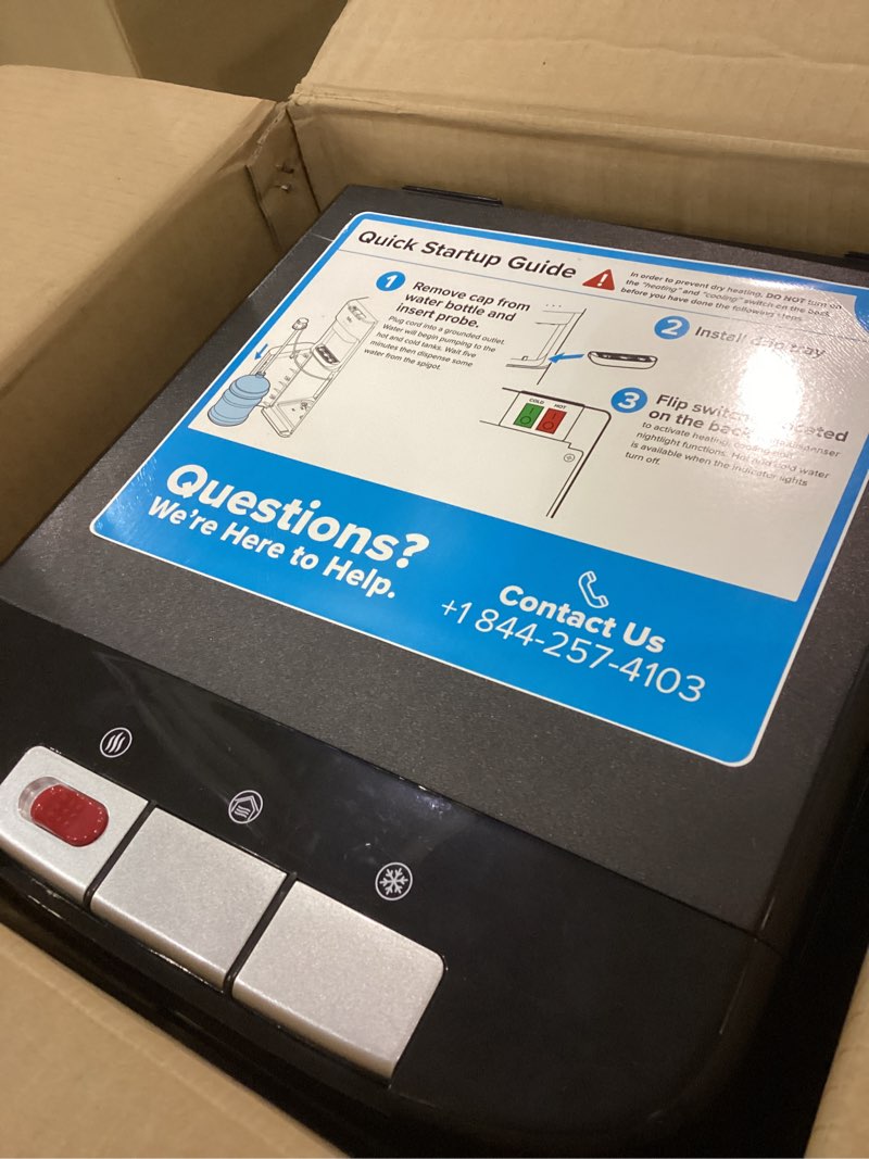 Condition photo showing Good Condition for Brio Bottom Loading Water Cooler Dispenser for 5 Gallon Bottles - 3 Temperatures with Hot, Room & Cold Spouts, Child Safety Lock, LED Display with Empty Bottle Alert, Stainless Steel