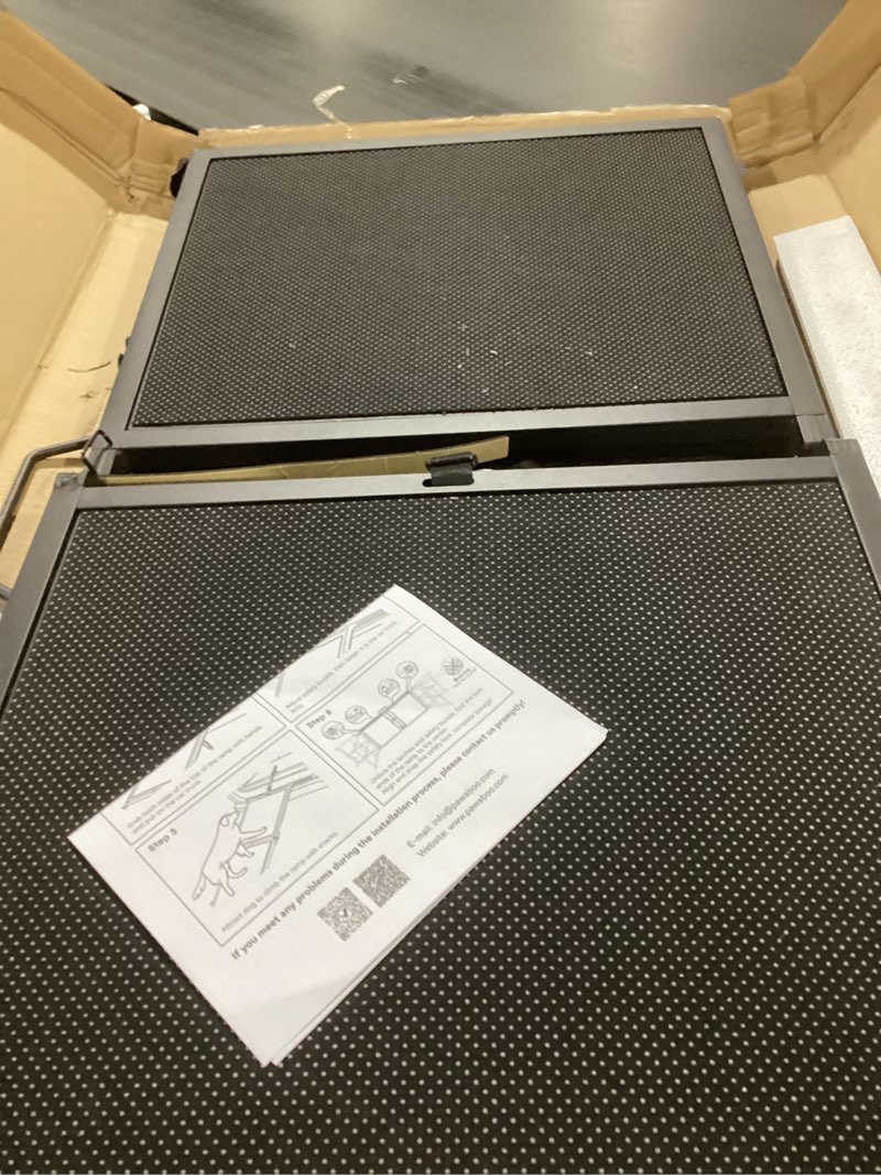 Condition photo showing Good Condition for 74'' L & 20'' W Longest Dog Ramp for Car - Extra Wide Portable Pet Dog Ramps for Large Dogs, Dogs Cars Ramp for Car SUV/Truck/RV/Bed, Lightweight Ramps with Non-Slip Mesh Up to 250LBS, Black