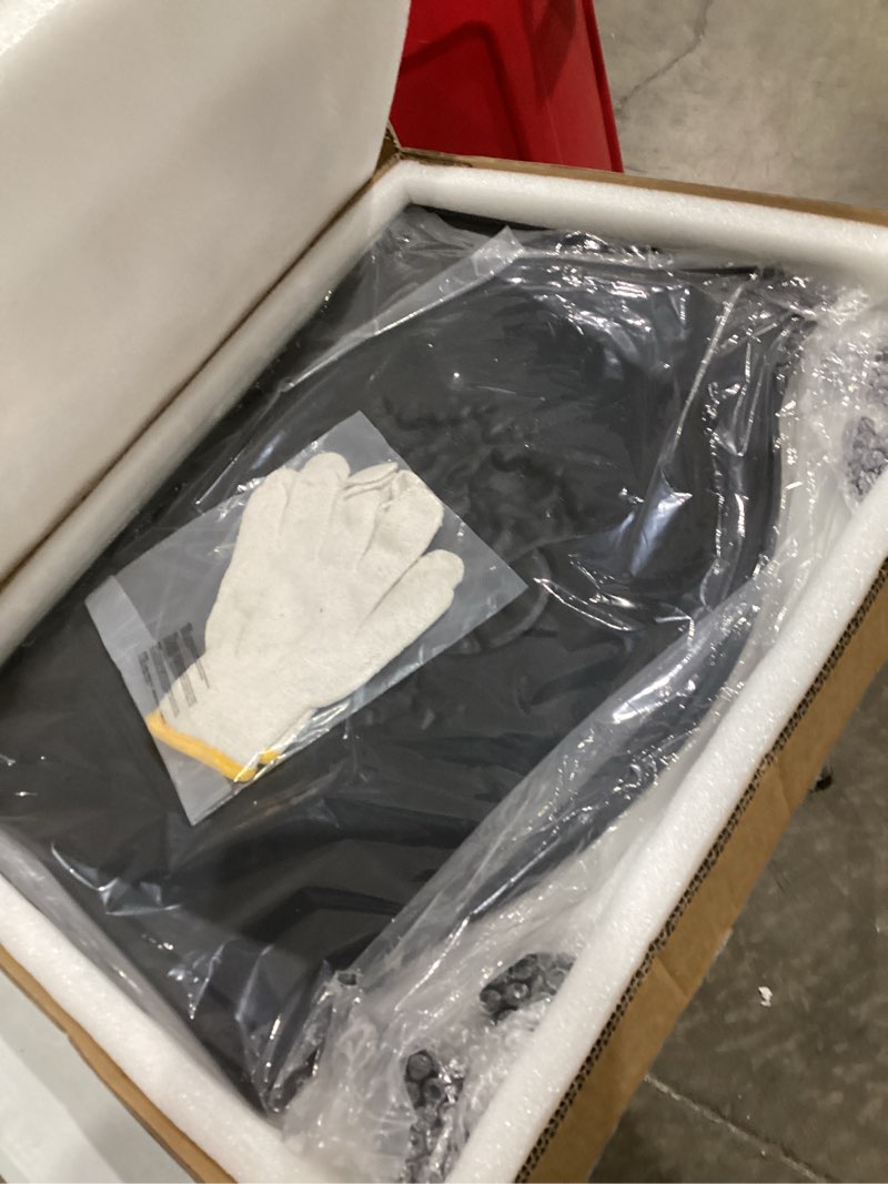 Condition photo showing New/Like New for Firebacks for Fireplace,Cast Iron Fireback with Feet,Fireplace Back Plates,Heat Insulation Flower Fireplace Heat Reflector for Wall Protection (20 inch)