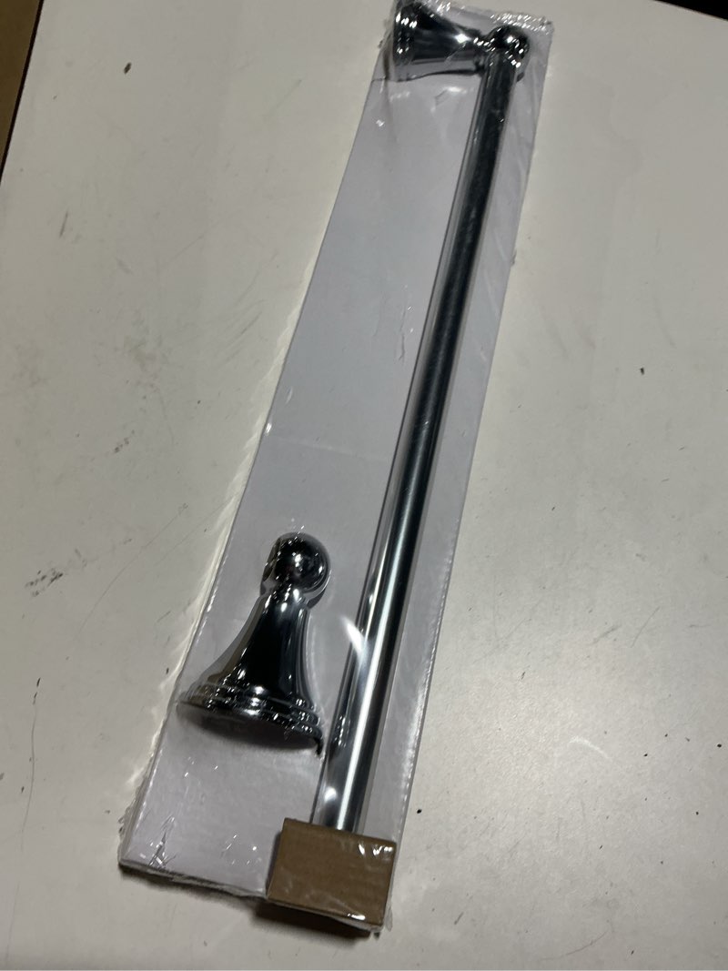 Condition photo showing Good Condition for moen preston collection chrome 18-inch single wall mounted bathroom towel bar, dn8418ch chrome 18 inch 18" towel bar