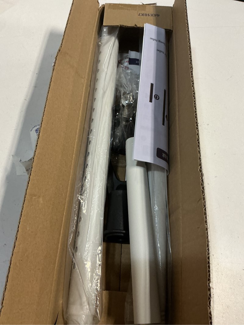 Condition photo showing New/Like New for ihomepark white patio sliding door security bar for home apartment, 19 to 52 inch adjustable, 2 in 1 door stoppers barricade security bar( 1 pack)