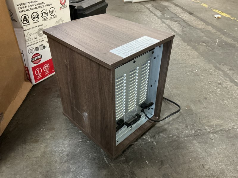 Condition photo showing As Is for Compact Infrared Heater with Adjustable Thermostat
