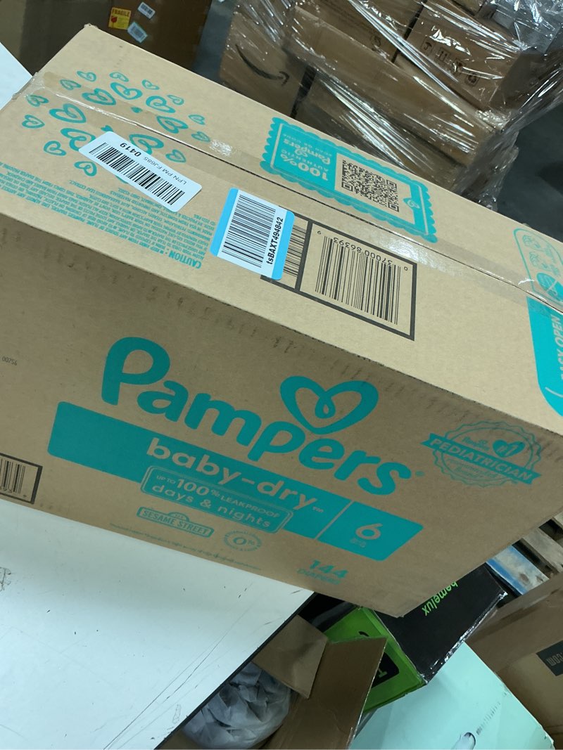 Condition photo showing New/Like New for Pampers Baby Dry Diapers Size 6  144 Count (Select for More Options)
