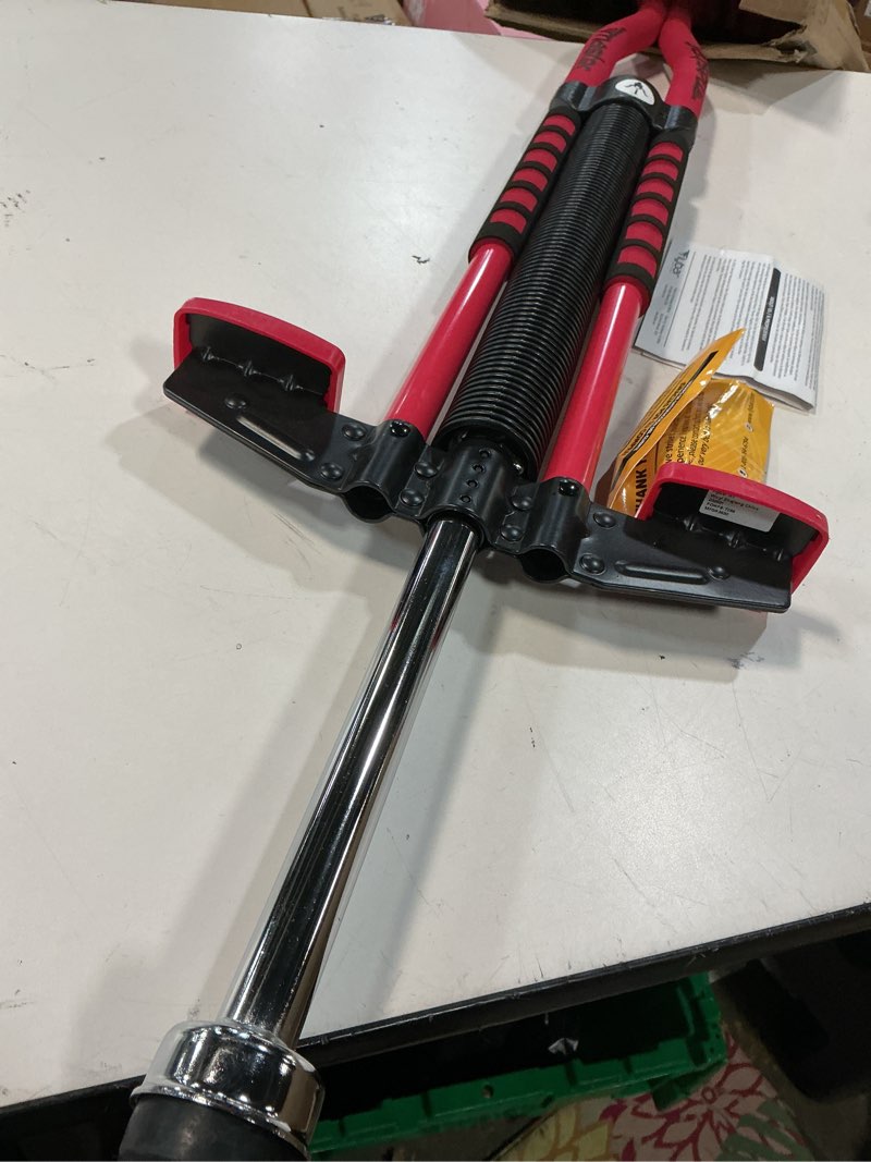 Condition photo showing Good Condition for flybar master pogo stick for kids ages 9+, 80–160 lbs – easy grip handles – active exercise toy for tweens & teens – outdoor toy with non-slip foot pegs for boys and girls – no assembly needed red/black