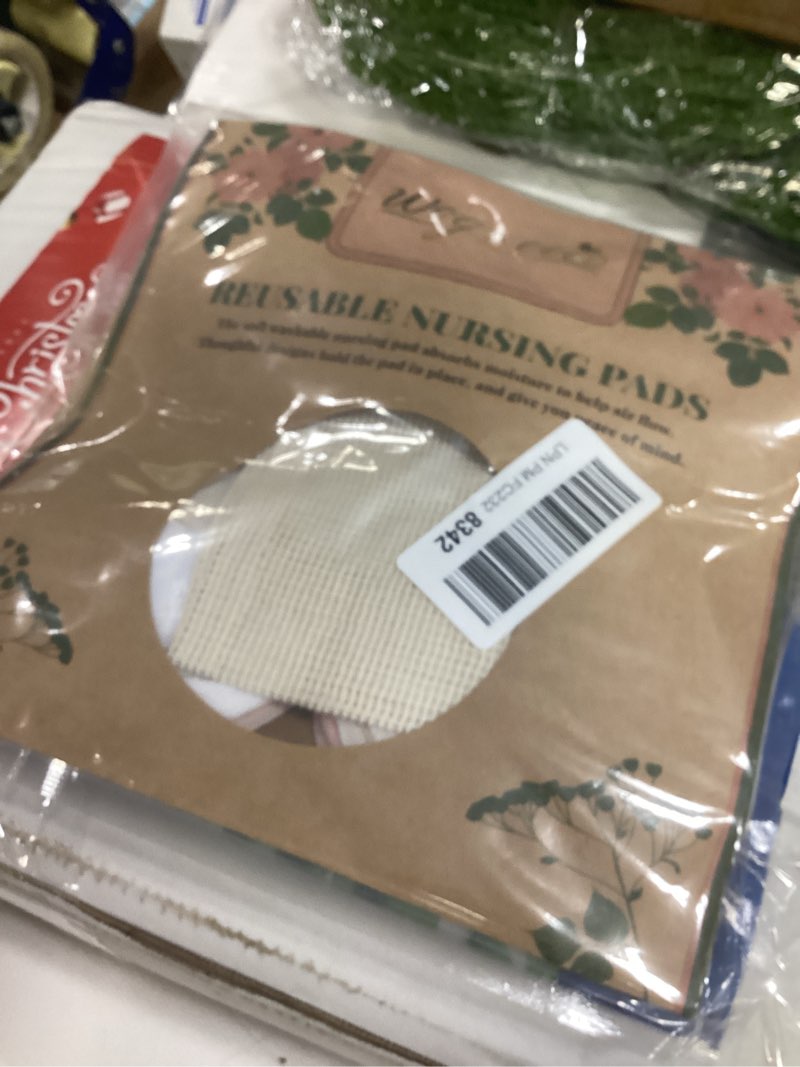 Condition photo showing New/Like New for wegreeco Nursing Breast Pads (14 Pack) + Laundry Bag & Travel Storage Bag, 4.7 inch - Washable & Reusable Breastfeeding Nursing Pads (Mild, Large, Contoured Shape) Large Mild, Contoured Shape
