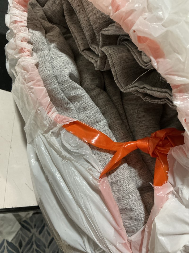 Condition photo showing Good Condition for cozylux queen comforter set - 3 pieces light grey soft luxury cationic dyeing queen comforter for all season, light gray breathable lightweight fluffy bedding sets with 1 comforter and 2 pillow shams light grey queen