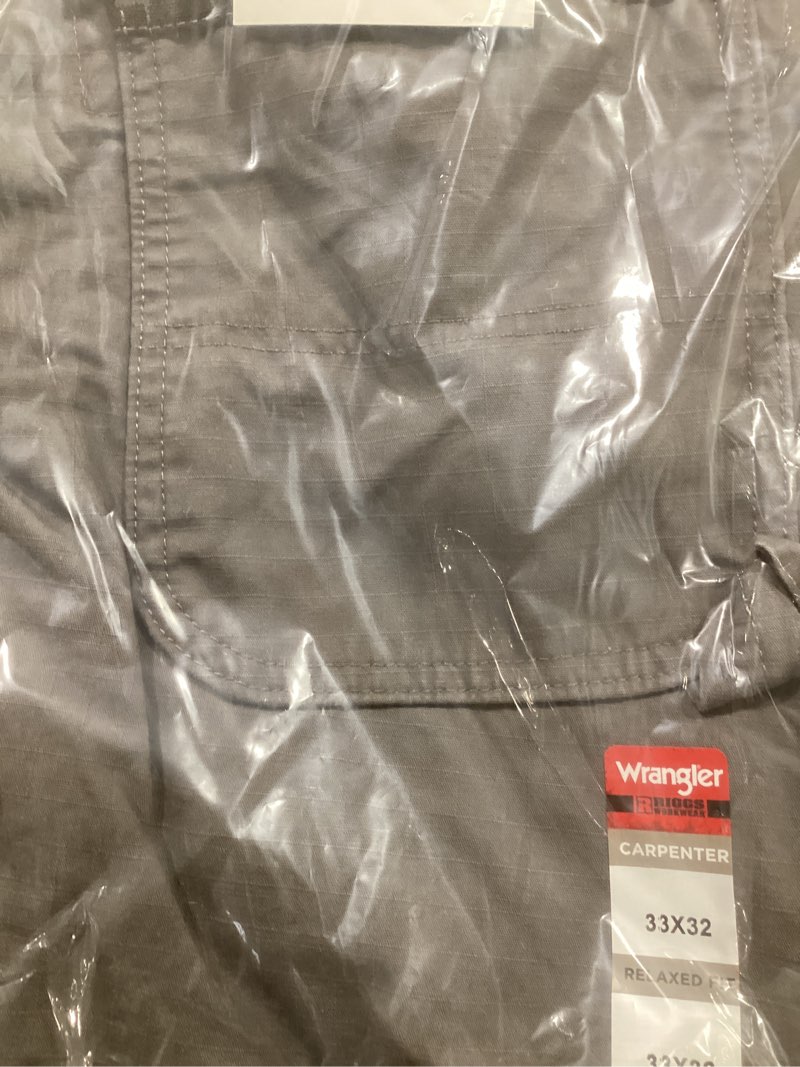 Wrangler Riggs Workwear Mens Ripstop Carpenter Jeans, Slate, 33W x 32L US