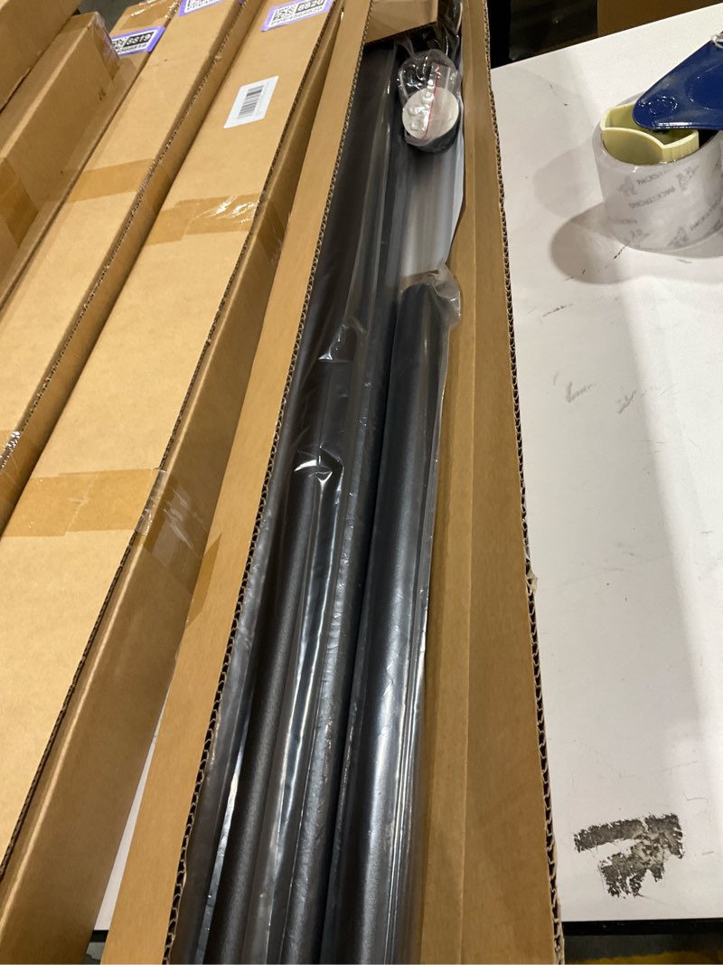 Condition photo showing item condition for Homease Tension Shower Curtain Rods 141.7-161 Inch Room Divider Never Rust Adjustable Spring Rods for Window Bathroom Balcony Storeroom Laundry Non-slip No Drilling Easy to Install Black Matte Black 141.7 - 161 In