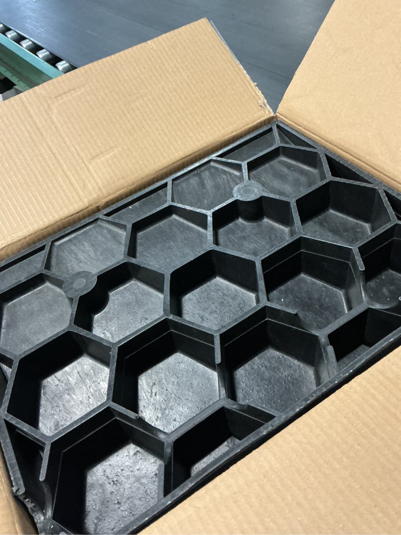 Condition photo showing As Is for curb ramps for driveway threshold wheelchair doorway sidewalks shed heavy duty, 2 pack 3.9 inch rise, ramps for wheelchairs for home steps, motorcycles, lawn mowers, 7000lbs powersport load ing 3.9‘’height 2
