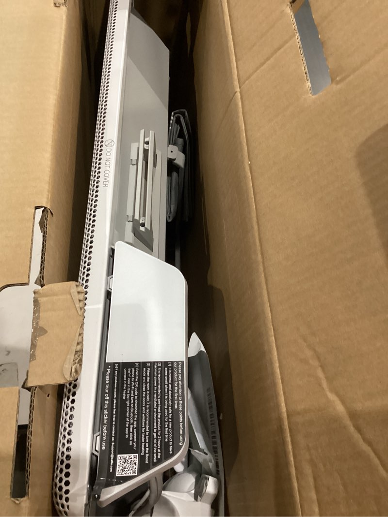 Condition photo showing As Is for Ballu Mica Infrared Panel Space Heater for Large Room,Smart Quiet Heater with Programmable Thermostat,WiFi App Control,Inverter Energy Efficient for Indoor Use,Compatible with Alexa,White Pro White