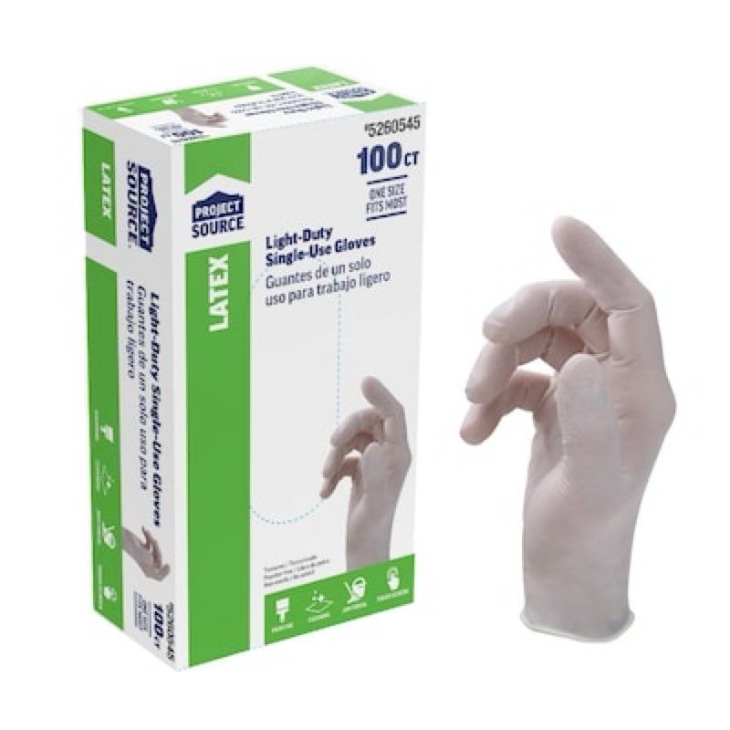 Condition photo showing Good Condition for project source heavy duty one size fits all 100 -count textured -grip food grade latex