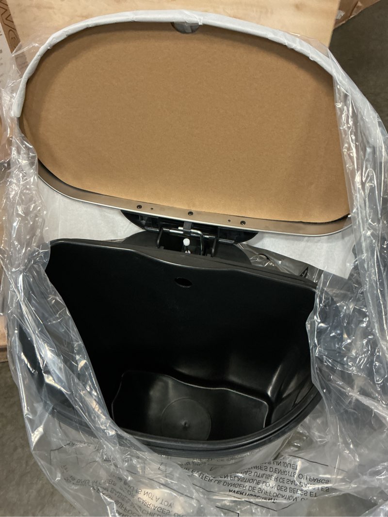 Condition photo showing Good Condition for stylewell sw 13 gal. stainless steel step-on trash can d-shaped
