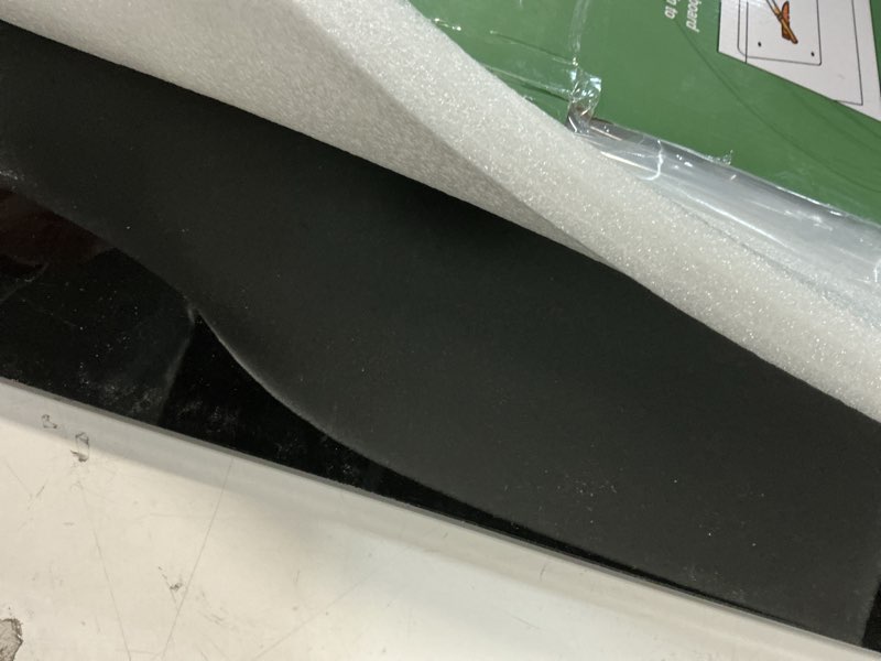 Condition photo showing As Is for Acrylic Cutting Board with Counter Lip | 60% Thicker & Durable | BPA-Free & Food-Safe Kitchen Tool | Perfect for Protecting Countertops | Versatile & Easy to Clean | Ideal for Home & Professional Use Black 23"L x 17"W