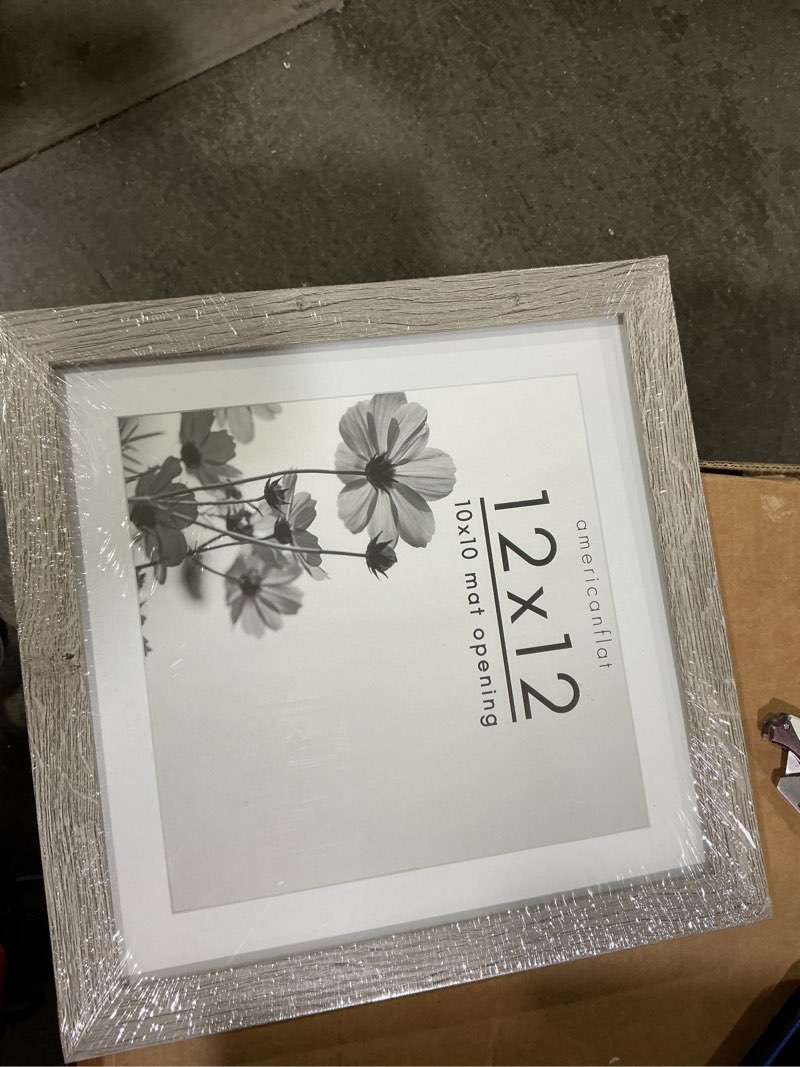 Condition photo showing New/Like New for (Similar too) 12x12 Matting for 10x10 Photograph or Artwork 4-Ply Bevel Cut Acid Free Matboard for picture framing (Gray) Light Gray