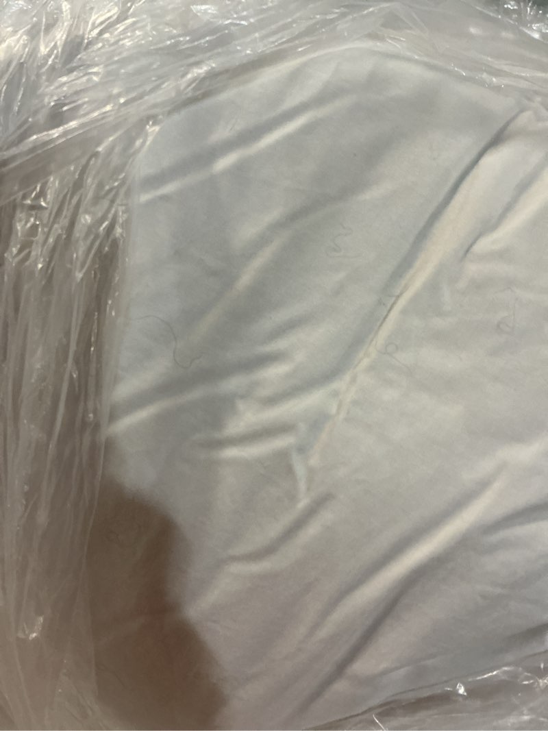 Condition photo showing As Is for premium down pillow, standard, soft