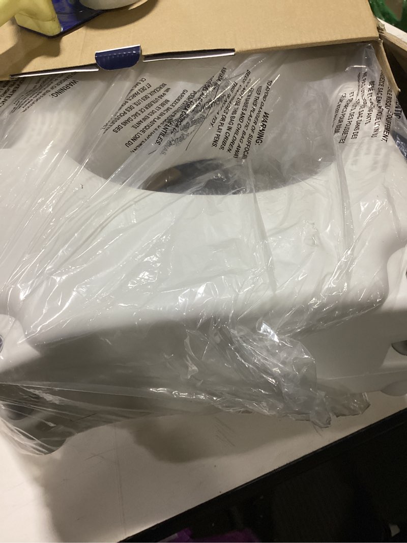 Condition photo showing Good Condition for drive medical 2-in-1 raised toilet seat with removable padded arms | raised toilet seat offers removable padded arms and secure locking attachment for standard toilets and safety