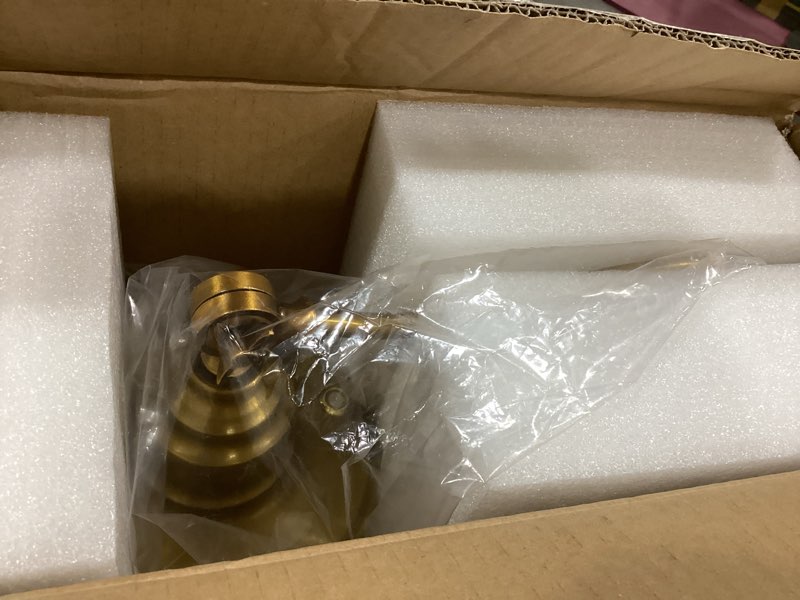 Condition photo showing Good Condition for fetason antique gold vintage desk lamp decorative table lamp for home office living room bedroom desk light, rustic industrial farmhouse antique library study desk lamp e26 led bulb included