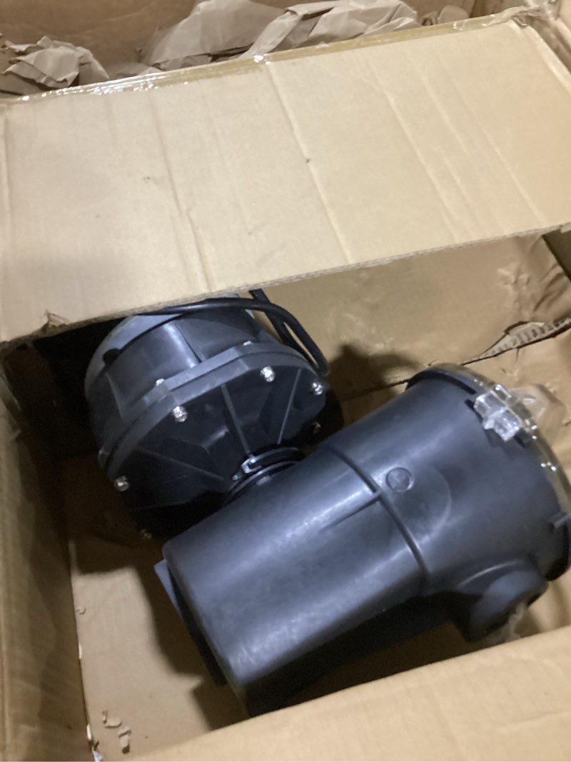 Condition photo showing As Is for lookourway air dancers wacky waving inflatable tube guy blower - 1/2 hp weather-resistant air blower for inflatable tube man - fits 12 inch diameter sky dancer puppet attachments