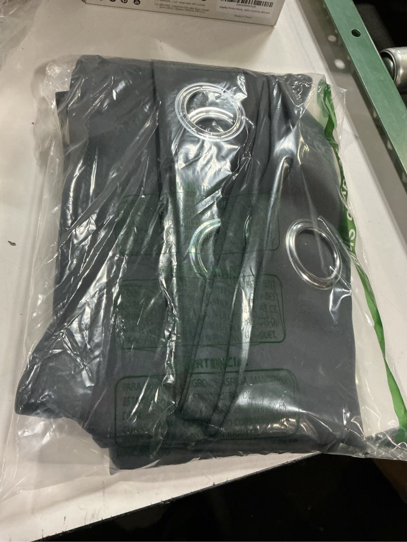 Condition photo showing Good Condition for ChrisDowa Blackout Curtains 48 inches Long for Bedroom - 2 Panels Set Grommet Thermal Insulated Room Darkening Curtains for Living Room (Dark Grey, 42 x 48 Inch)