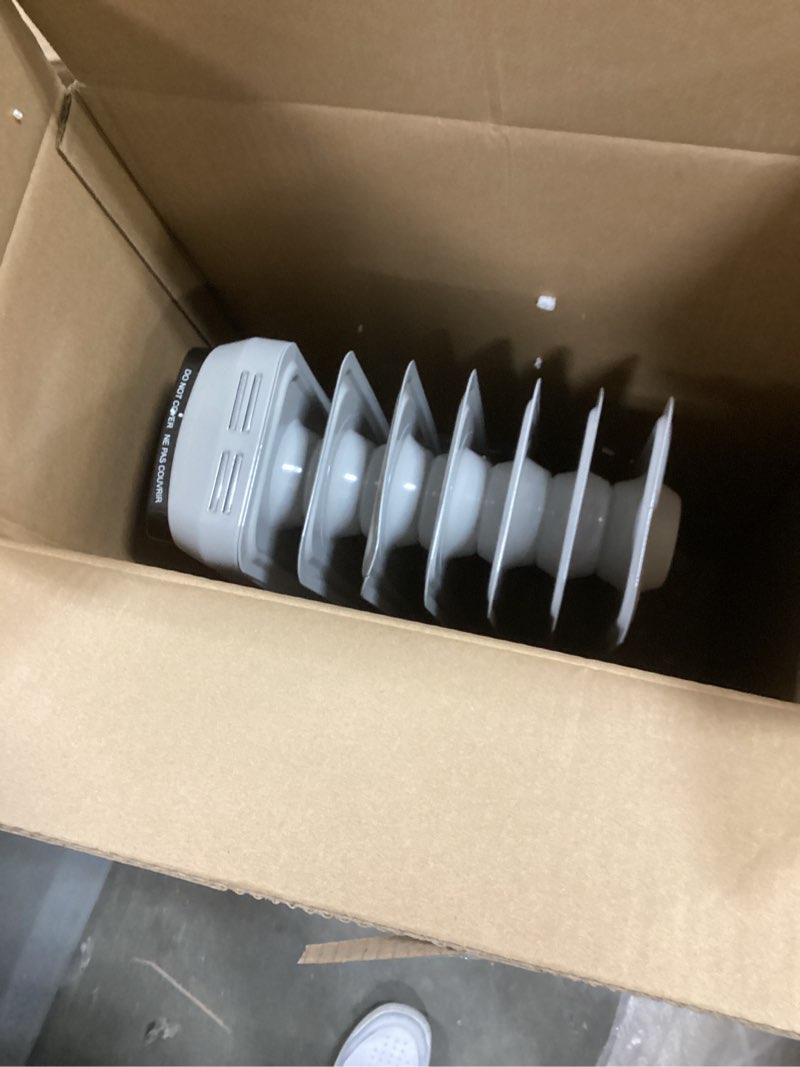 Condition photo showing Good Condition for Amazon Basics Portable Oil Radiator Heater for Indoor Use, 3 Heat Settings, Over-Heat Protection, ETL-certified Safety, 7 Oil-Filled Steel Fins, 1500W, 11"D x 14.8"W x 25.2"H, White
