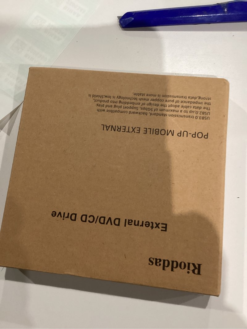 Condition photo showing As Is for External CD/DVD Drive for Laptop, USB 3.0 CD DVD Player Portable +/-RW Burner CD ROM Reader Writer Disk Duplicator Compatible with Laptop Desktop PC Windows Apple Mac Pro MacBook Linux USB 3.0 USB 3.0 USB-A