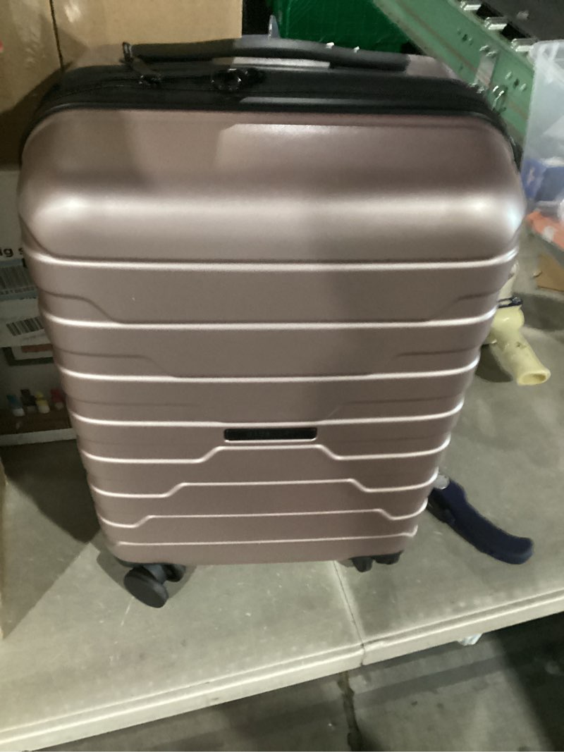 Condition photo showing New/Like New for bagsmart carry on luggage 22x14x9 airline approved with spinner wheels,lightweight 20 inch luggage with tsa lock,expandable hard shell carry on suitcases for men women,rose purple