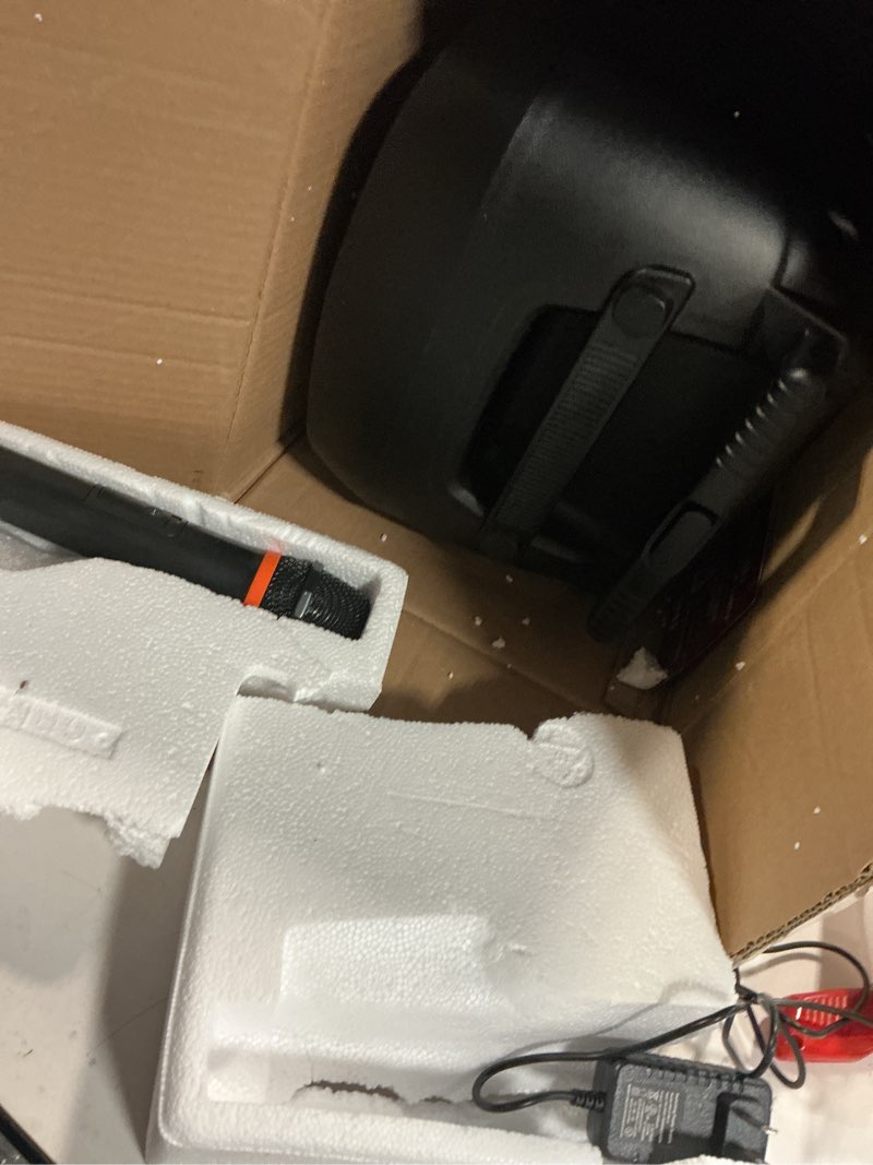 Condition photo showing Good Condition for Pyle PSBT105A - 1000W Portable Bluetooth PA Speaker, 10'' Subwoofer, UHF Wireless Mic, MP3/USB/SD, Rechargeable Battery, LED Battery Indicator Lights, Black