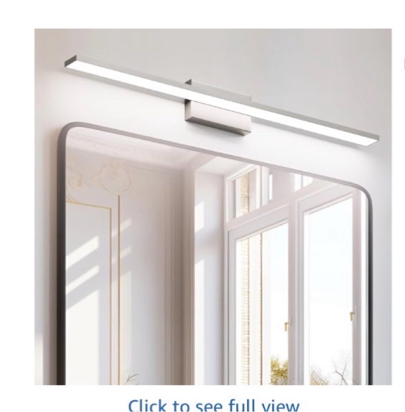 ralbay brushed nickel vanity light for bathroom metal acrylic modern led bathroom light fixtures brushed nickel 40inch