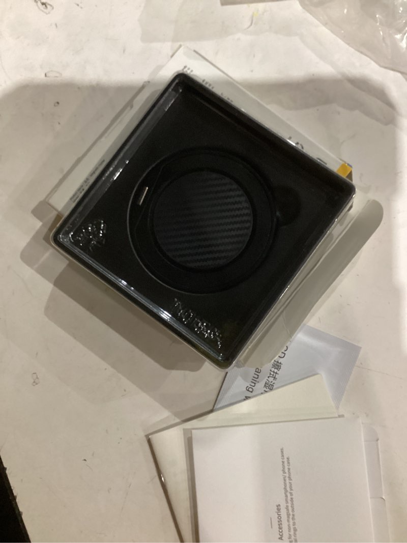 Condition photo showing Good Condition for andobil [2026 Ultra-Thin] Magnetic Phone Grip for MagSafe [360° Rotate] Magnetic Cell Phone Ring Holder & Kickstand for MagSafe Accessories & iPhone 17 Air 16 Pro Max Plus 15 14 13 12, Carbon Fiber