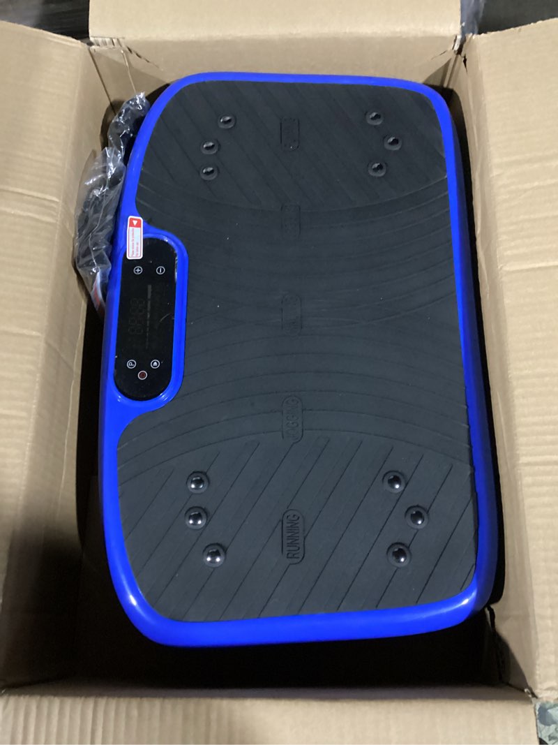 Condition photo showing Good Condition for Vibration Plate Exercise Machine, Vibration Plate for Lymphatic Drainage, Portable Sport Gym for Shaping Whole Body Muscle - Max User Weight 450 Lbs(Blue)