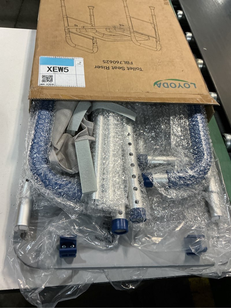 Condition photo showing New/Like New for Toilet Seat Risers for Seniors, Removable Padded Raised Toilet Seat with Handles, Easy to Clean Adjustable Height Toilet Riser, Handicap Elevated Seat 400lb, Fits Any Toilet