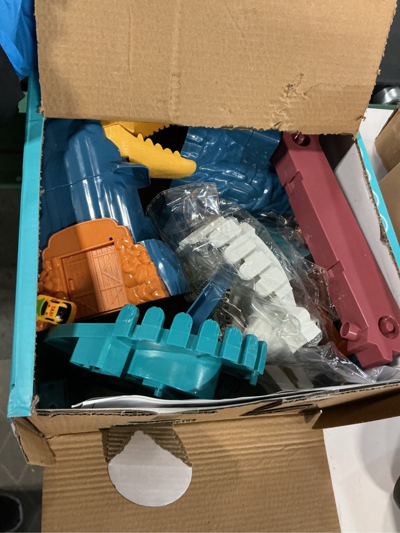 Condition photo showing Good Condition for Dinosaur Race Track Playset for Boys Kids 3-5, Dinosaur Climbing Hills Car Track Play Set with 10 Mini Racer Cars, Kids Car Ramp Track Toys for 3 4 5 6 7 8 Year Old Boys Girls