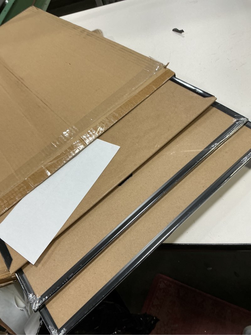 Condition photo showing Good Condition for upsimples 12x16 Picture Frame Natural 3 Pack, Scratch-Proof Poster Frames 12 x 16 for Photo Gallery - Slide-In Strips, Horizontal or Vertical Wall Mounting Natural 12x16