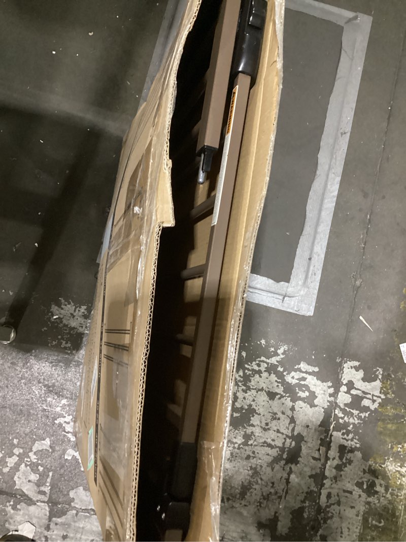 Condition photo showing New/Like New for InnoTruth Baby Gate for Stairs 29.5-40.75" Wide, 30" Tall Easy Step Walk Through Expandable Dual Lock Dog Gates for The House?Doorways? Metal Pressure Mounted Easy Install Pet Gate for Dogs, Brown