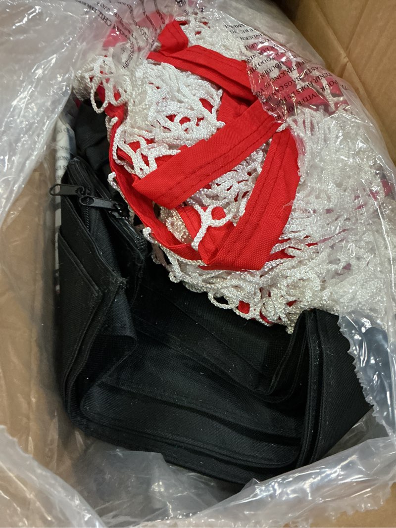 Condition photo showing New/Like New for lacrosse backstop net 14x10ft, extra large coverage with 14mm foam-wrapped fiberglass pole for shooting training, 4-strand tear-resistant netting, sandbag & stakes(lacrosse goal not included)