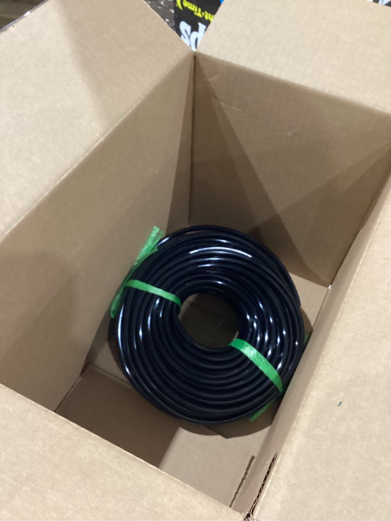 Condition photo showing Good Condition for qty 3 mixc 100ft 1/4" blank distribution tubing drip irrigation hose garden tube