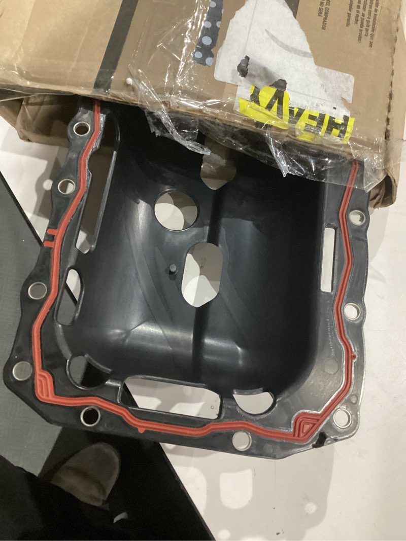 Condition photo showing As Is for fel-pro os 30767 r engine oil pan gasket set for pontiac grand prix