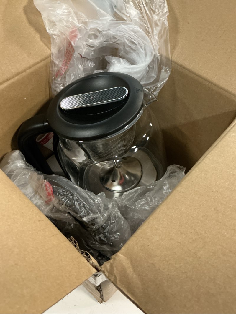 Condition photo showing New/Like New for drip coffee maker by spraying method, 1.2l capacity, 600w power, bpa-free, brewed tea pot coffee plunger, glass stainless steel tea and coffee brew kettle, electric kettle tea pot,keep warm