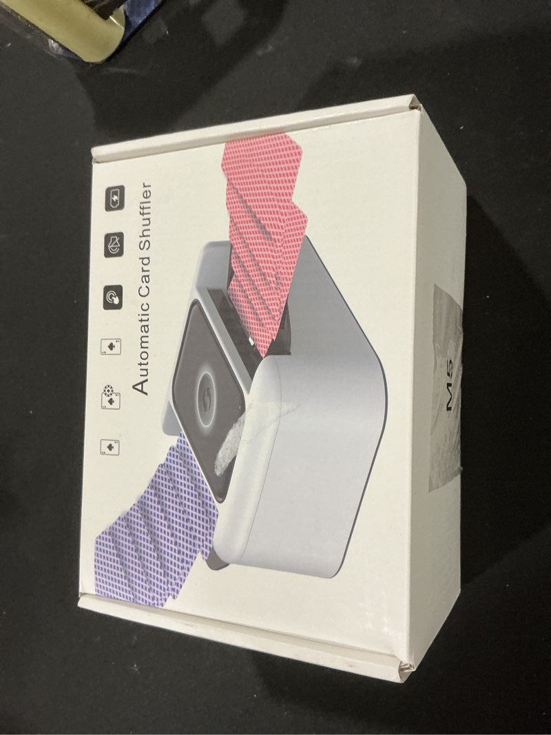 Condition photo showing As Is for Automatic Card Shuffler 2 Deck,Quite playing Card Shuffler Machine 1-4 Deck with Type-C Rechargeable