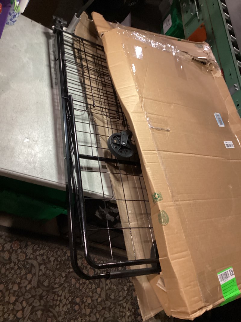 Condition photo showing New/Like New for Amazon Basics Foldable Shopping Utility Cart with 360-Degree Wheels, Easy Assembly, Black, X-Large