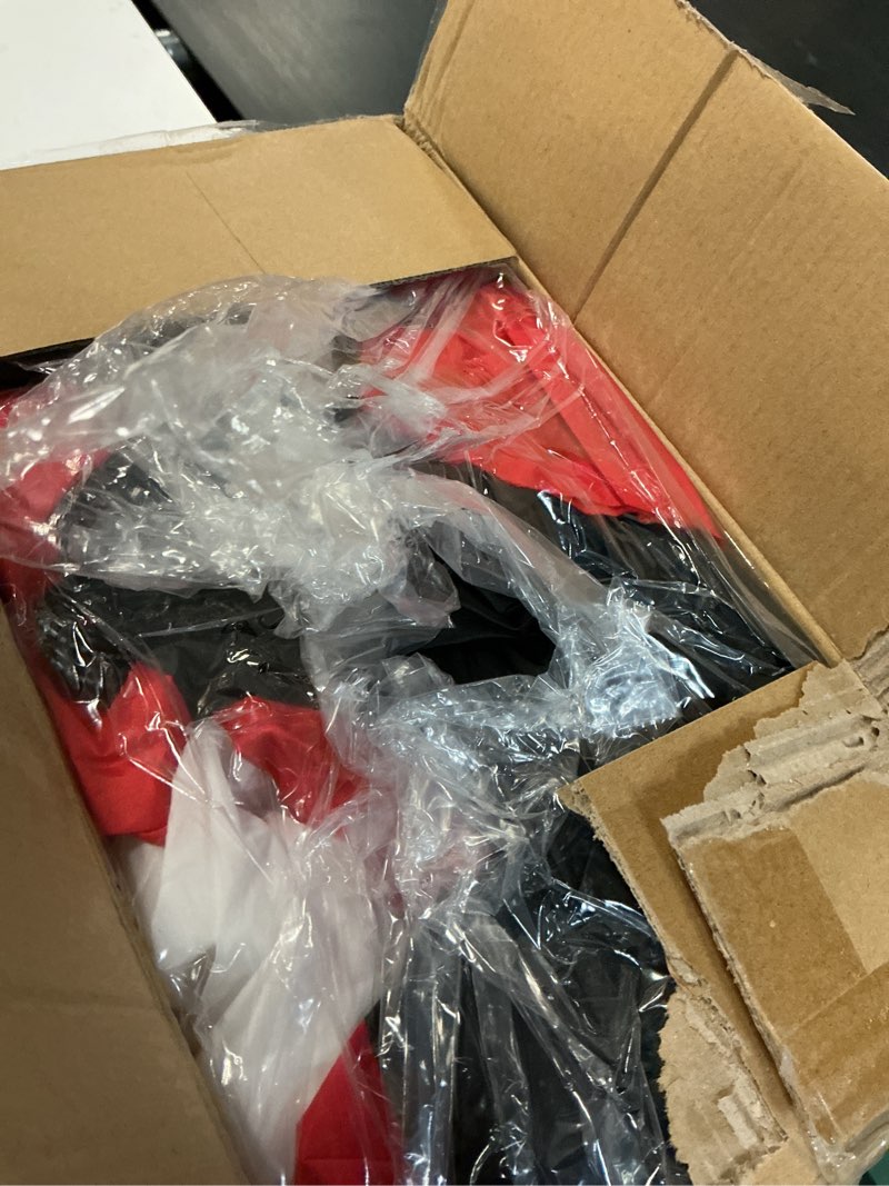 Condition photo showing Good Condition for 12 Ft by 5.9 Ft Giant Christmas Inflatables Nutcracker Soldier Build in LED Lights, Outdoor Xmas Decoration, Blow Up Nutcracker for Square Lawn Garden Patio Holiday Party Decor