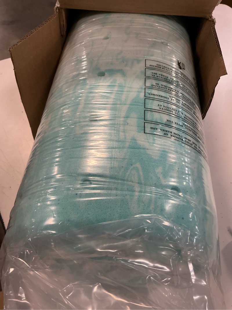 Condition photo showing Good Condition for olixis 2 inch twin size gel infused memory foam mattress topper, a soft breathable cooling bed pad, a comfortable bed mattress overlay for bedroom, rv, camper and sleeper sofa, certipur-us certified 2 inch blue twin