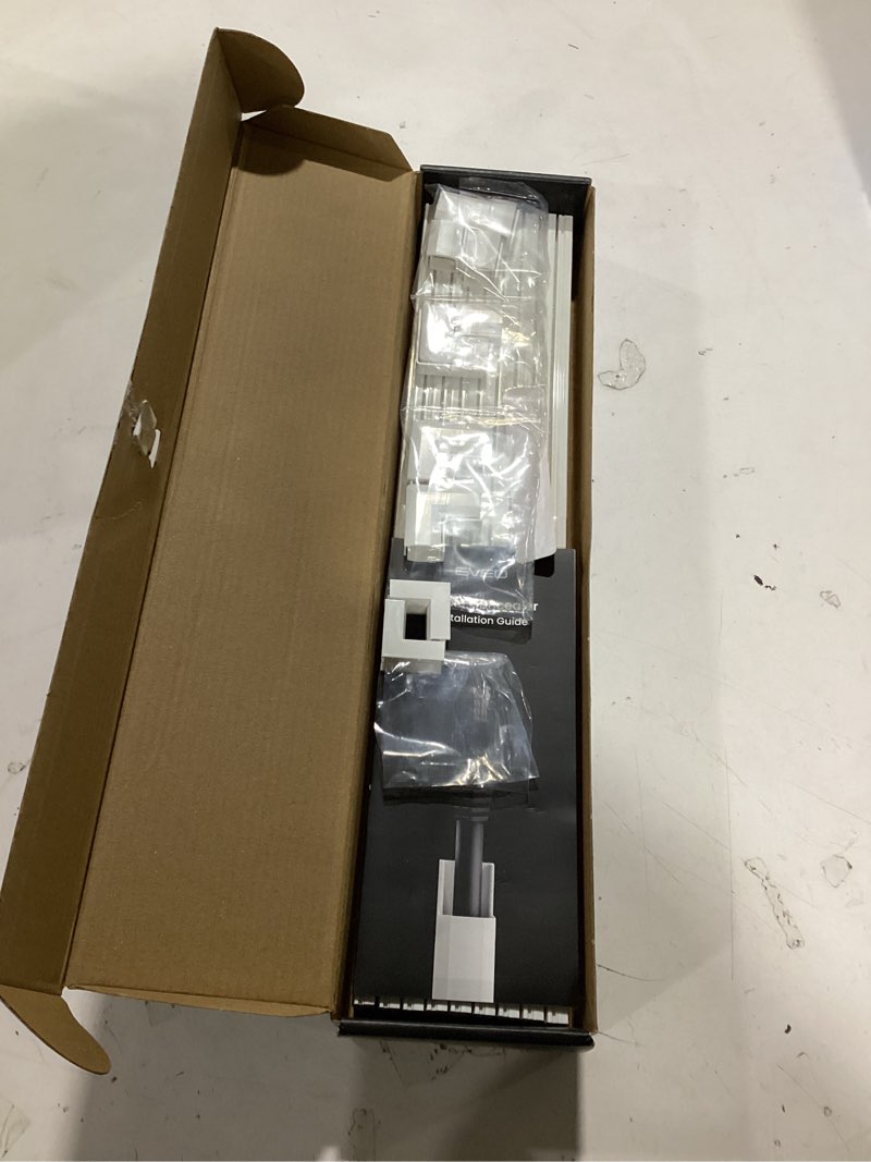 Condition photo showing As Is for EVEO Cable Hider - One Cord Hider 300” Cord Cover Wall Cable Hider, Cable Concealer, Wire Hiders for TV on Wall. Cable Management, Cord Hider Cable Raceway Wire Covers for Cords (White, Small) White Small