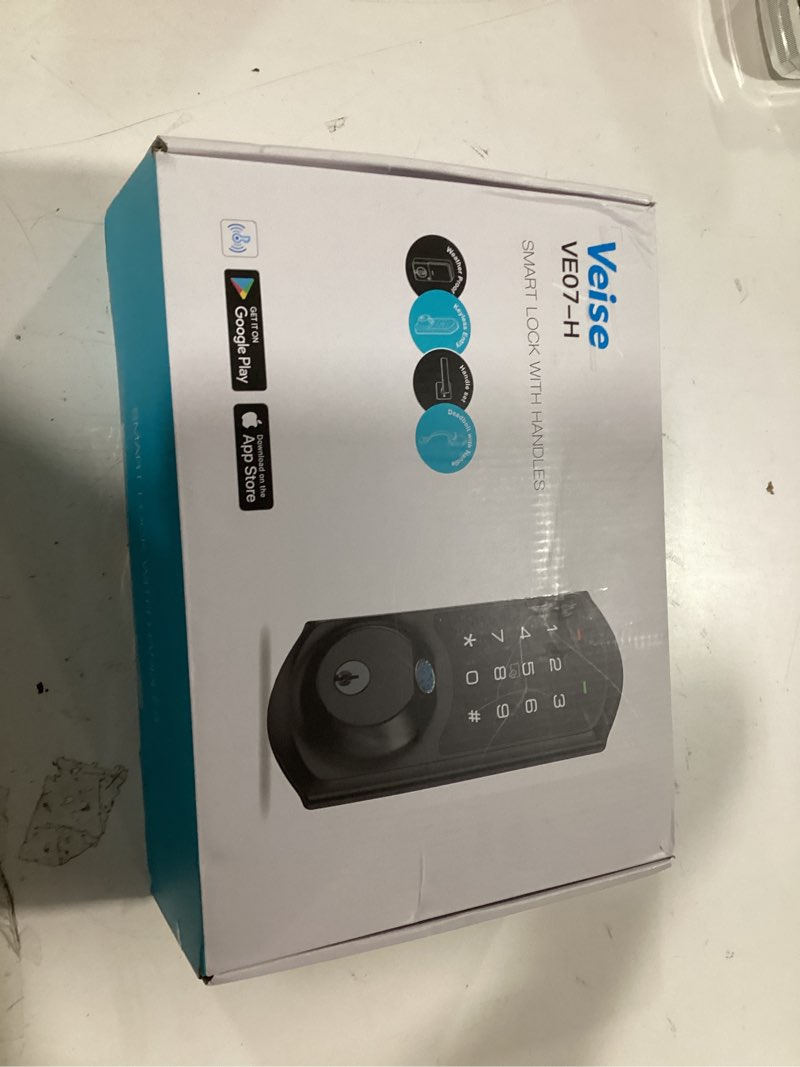 Condition photo showing Good Condition for Veise VE07-H Fingerprint Smart Locks for Front Door with Handle Set, App Control, Keyless Entry Keyp