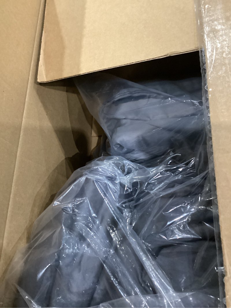 Condition photo showing As Is for Brooklinen Luxury Sateen 4 Piece Sheet Set - 100% Cotton Bed Sheets, Soft & Durable King Size Sheets Set in Slate Grey, Oeko-TEX Certified Bedding Set, 1 Fitted Sheet, 1 Flat Sheet, 2 Pillowcases Slate King