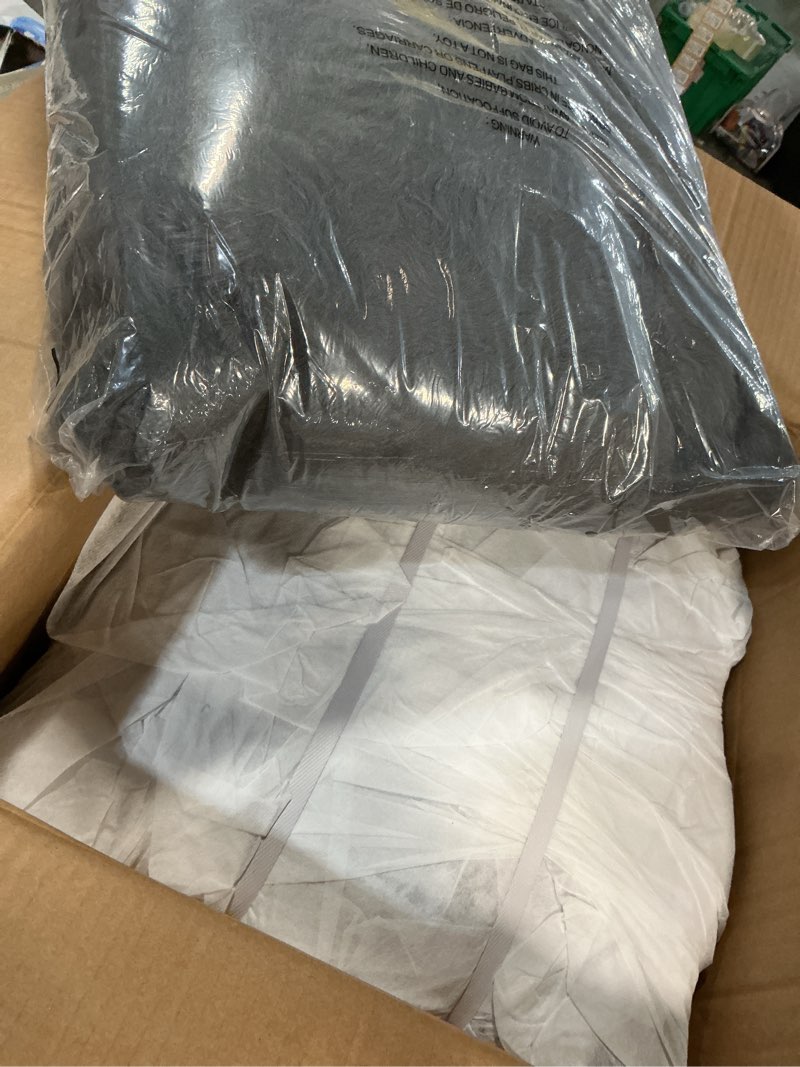 Condition photo showing Good Condition for hobestluk bean bag chairs beanbag chair with filler adult bean bags with fluffy & machine washable cover, giant bean bag chairs for aduts (dark grey, 5ft-50" x 50" x 24") dark grey 5ft-50" x 50" x 24"