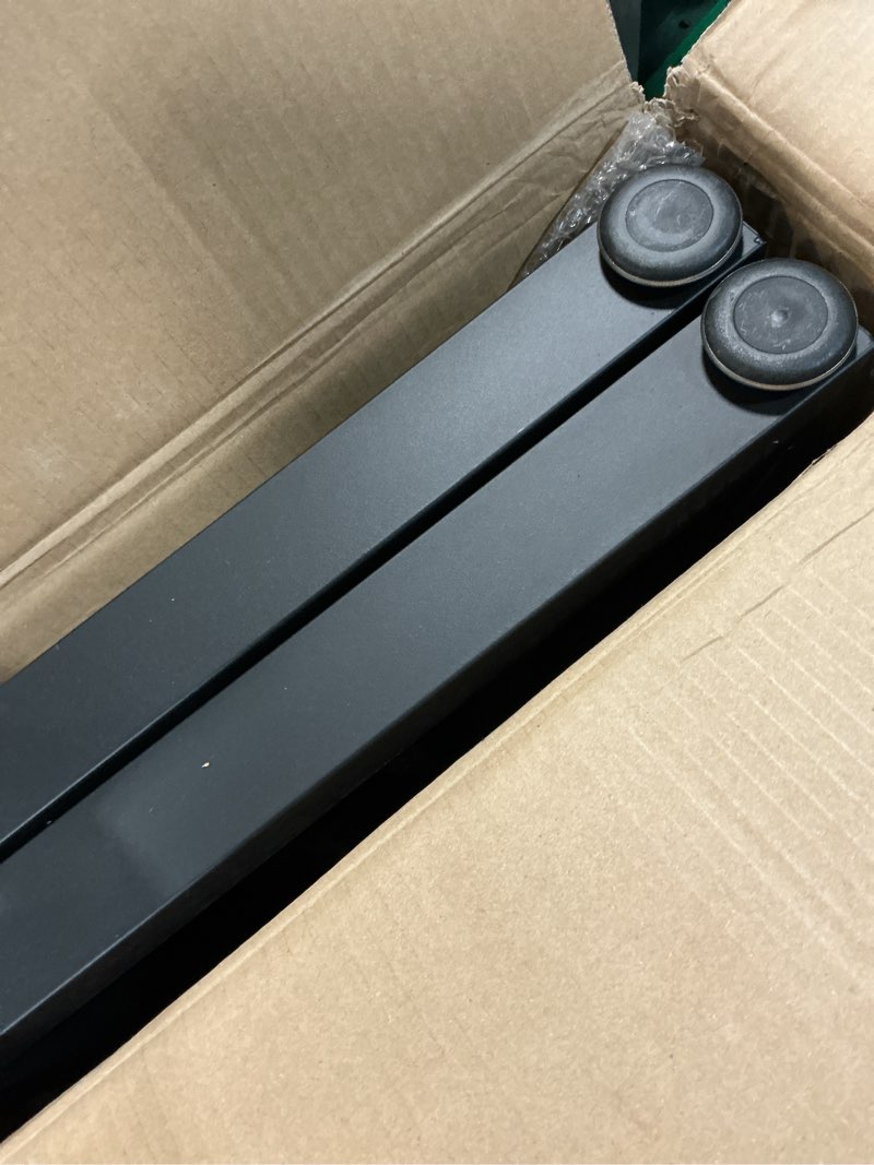 Condition photo showing Good Condition for 28" metal coffee table legs, sturdy black bench legs, suitable for diy furniture legs, dining tables, end table, chair, desks, and benches - 71 cm h x 45 cm w, set of 2 (28" z-type)